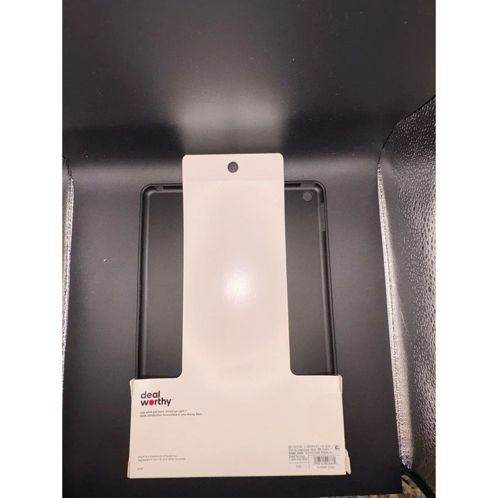 Dealworthy iPad 9th Gen 10.2 inch Tablet Case Black Protective Cover NEW